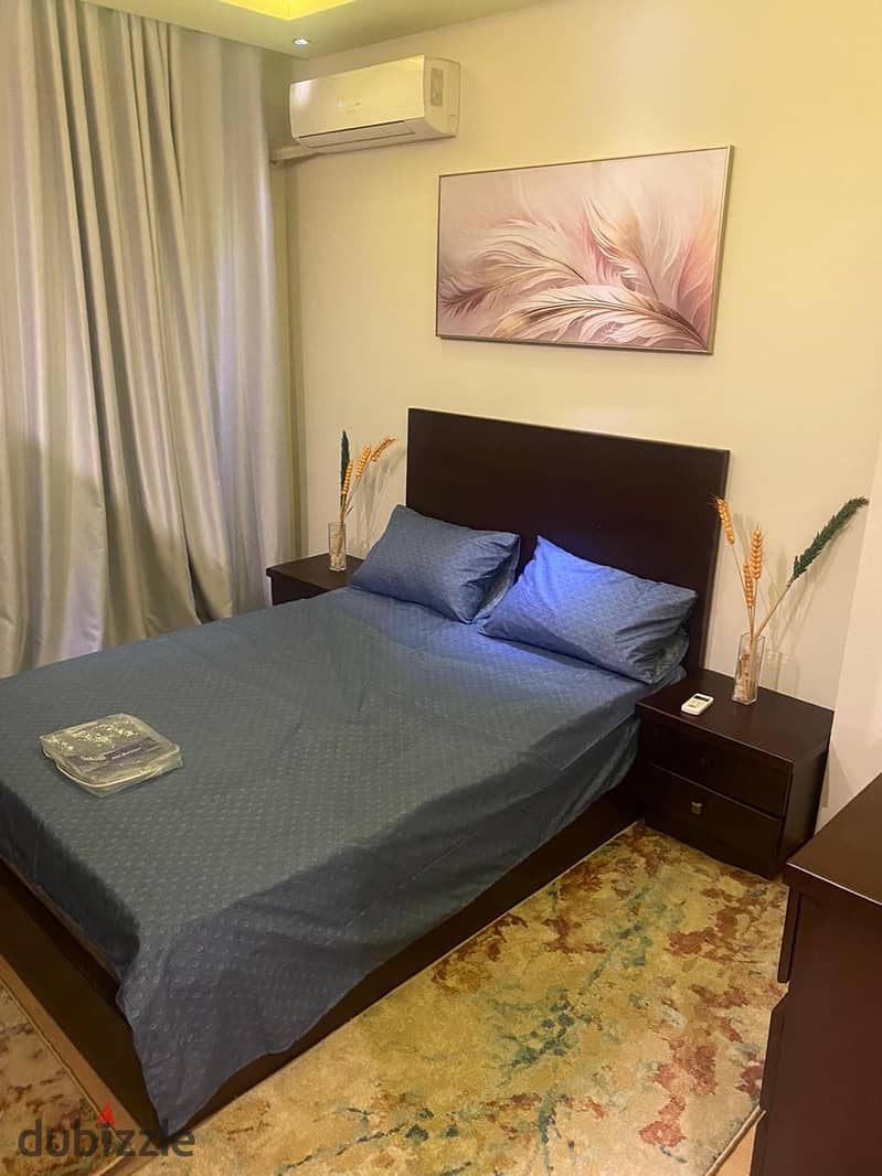 A fully furnished apartment at madinaty for rent 3 bedrooms 6