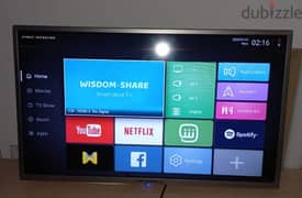 premium smart tv LED 32" شاشه سمارت للبيع كسر زيرو بها رسيفر مدمج