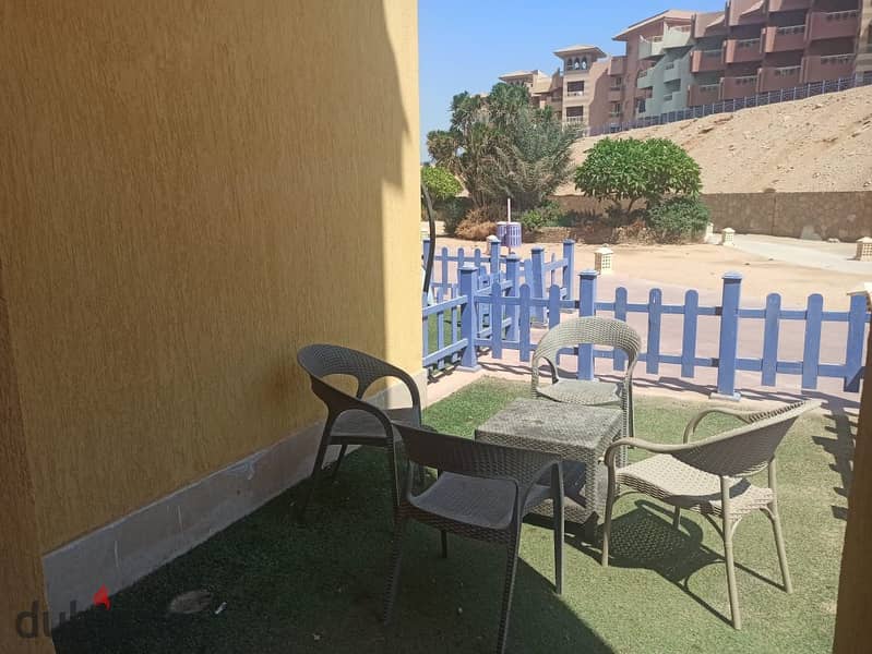 Ground floor chalet with garden for sale 55 meters in Porto South Beach Ain Sokhna Suez with furniture and appliances 6