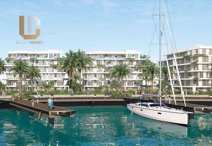 Chalet Resale South Med TMG North Coast Without Over Chalet for Sale Wide lagoon View Installments over 12 years Talaat Mostafa North Coast Project 8