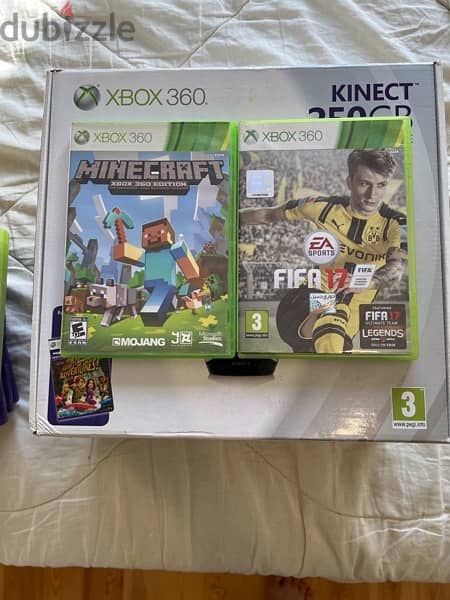 Xbox 360 250 GB with Kinect sensor and games 16