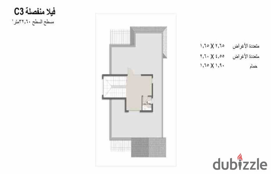 For sale villa model c3  in installment wide garden view 11