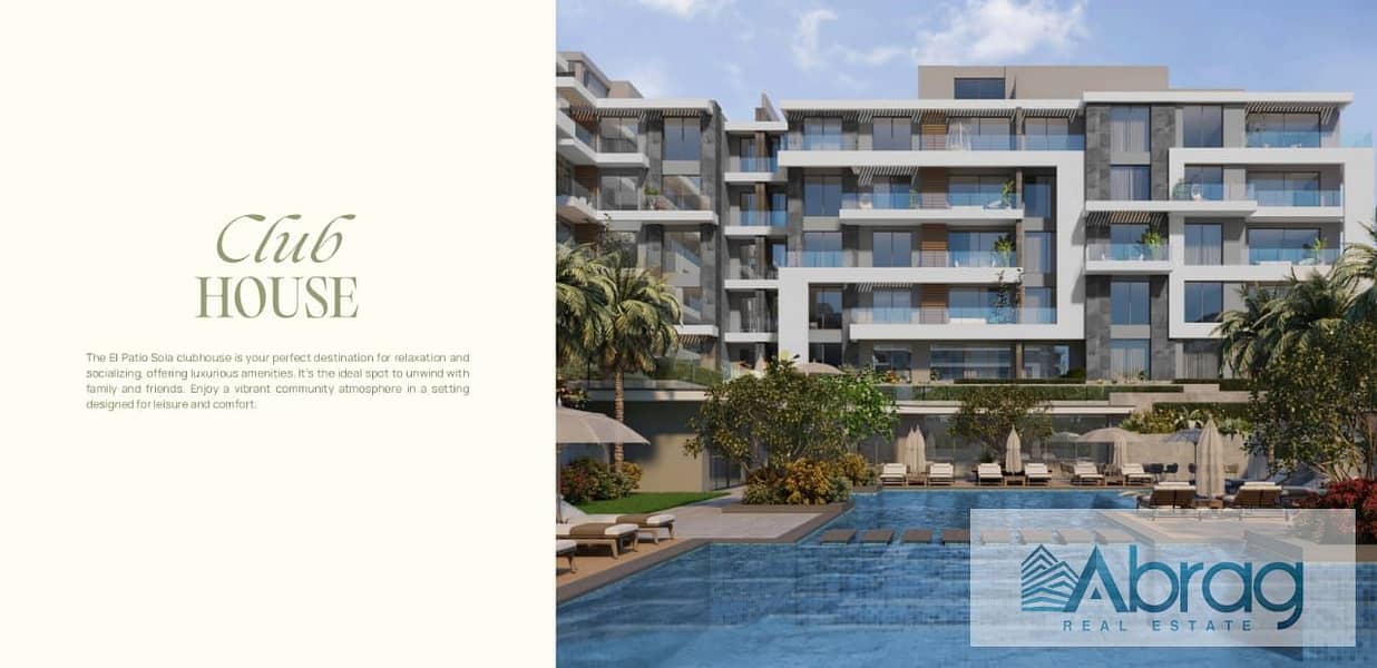 Great Investment Opportunity Lavista Sherouk Suez Road Apartments Project New Launch Patio Sola 5