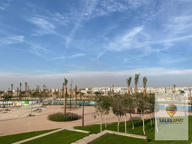 ستوديو بجاردن للبيع في التجمع الخامس كمبوند هايد بارك hyde park - بحري - فيو مفتوح على اكبر landscape في الشرق الاوسط 2