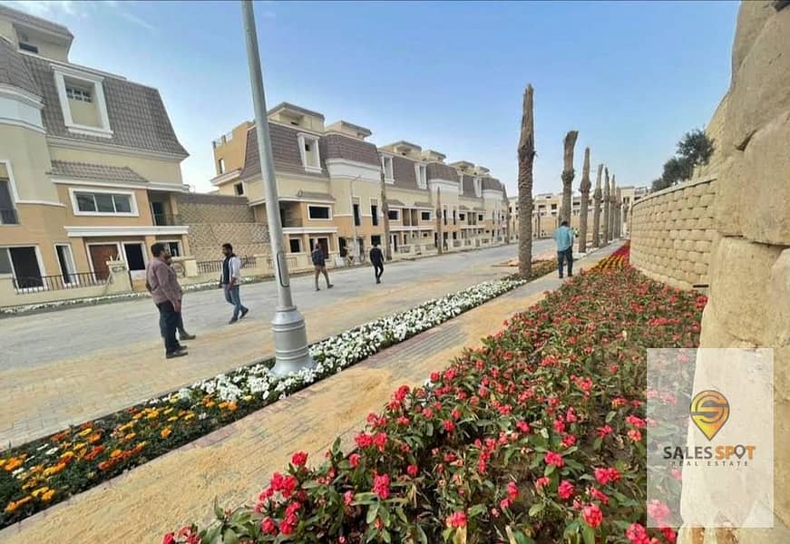 Apartment 205m with a private garden in Sarai Compound on Suez Road next to Madinaty and El Shorouk 2