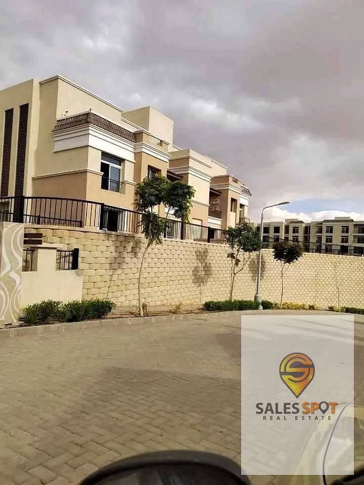 Apartment 205m with a private garden in Sarai Compound on Suez Road next to Madinaty and El Shorouk 4