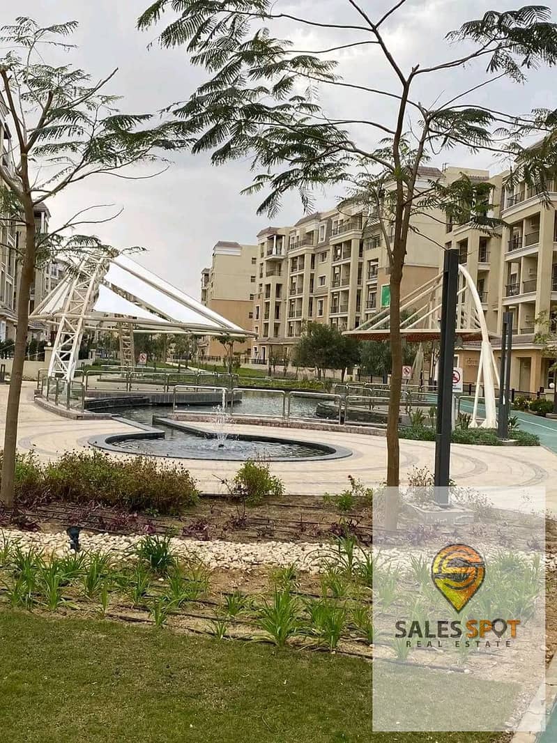 Apartment 205m with a private garden in Sarai Compound on Suez Road next to Madinaty and El Shorouk 9