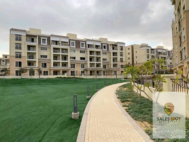 Apartment 205m with a private garden in Sarai Compound on Suez Road next to Madinaty and El Shorouk 10