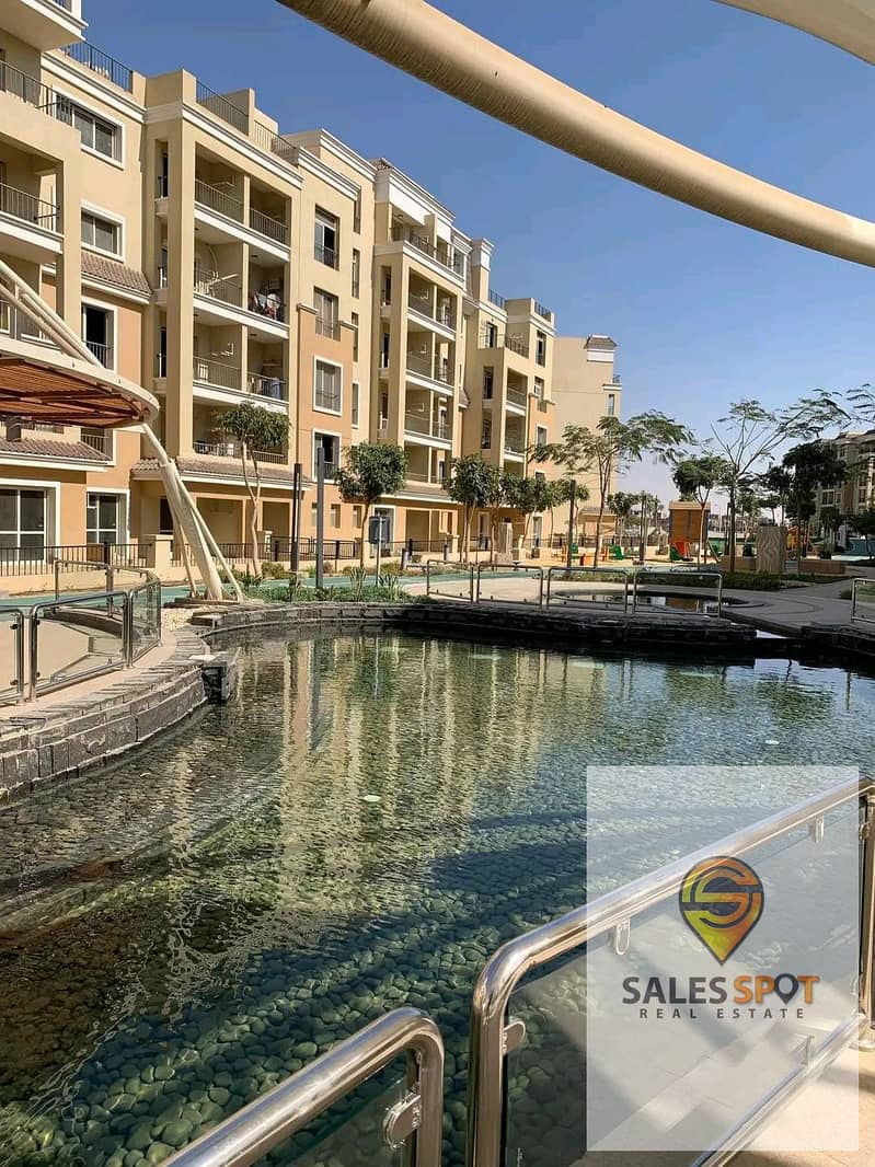 Apartment 205m with a private garden in Sarai Compound on Suez Road next to Madinaty and El Shorouk 11