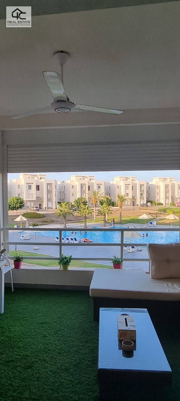 Fully finished chalet, ultra super luxury, fully air-conditioned chalet, 105 sqm, 2 nautical bedrooms   open view for sale in Amwaj Sabbour, North Coa 21