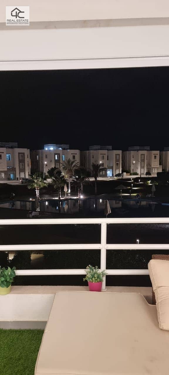 Fully finished chalet, ultra super luxury, fully air-conditioned chalet, 105 sqm, 2 nautical bedrooms   open view for sale in Amwaj Sabbour, North Coa 28