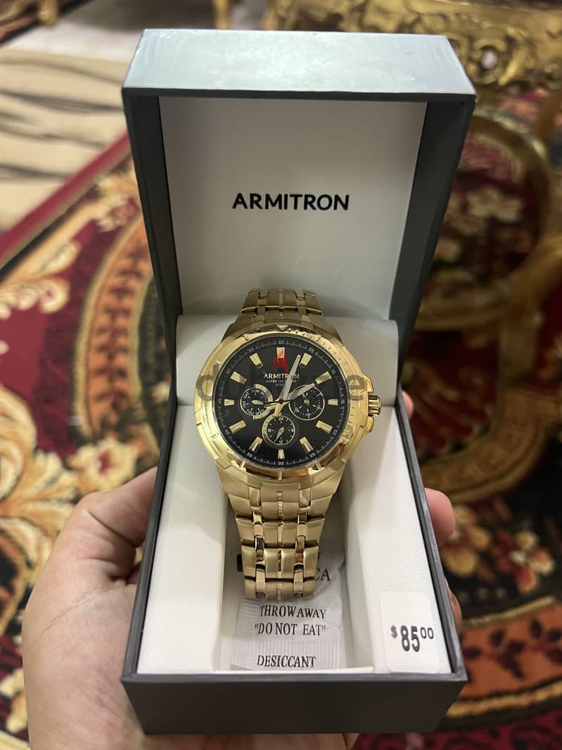 Armitron Gold Watch 20/5144BKGP 2