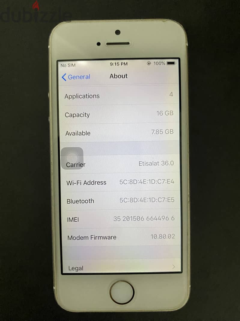 iphone 5s 16GB battery 86 7