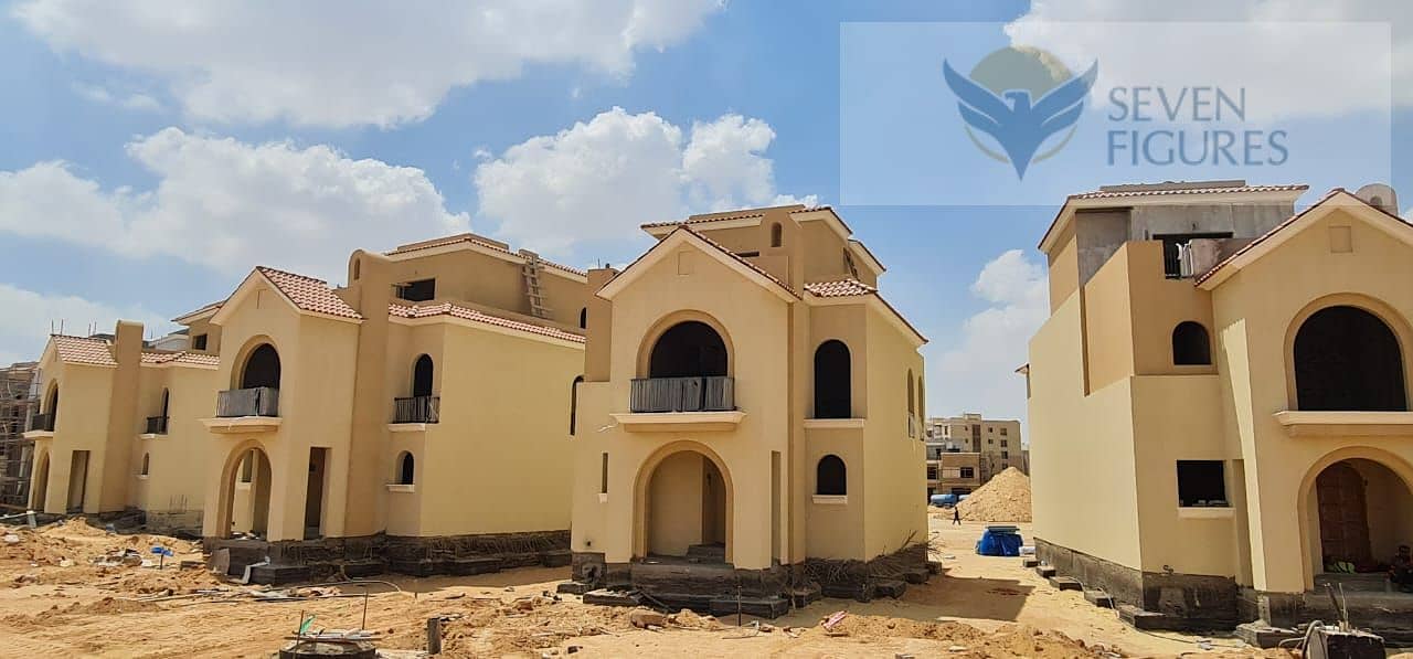 villa 240 for sale in Butterfly Compound in Mostakbal City, New Cairo, next to Madinaty and mins from Capital, 42% cash discount ,installments over 8 1