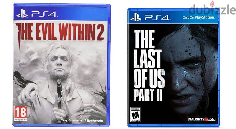 مطلوب لعبه  the last of us part 2 cd ps4 و the evil with in 2 بدل فقط 0