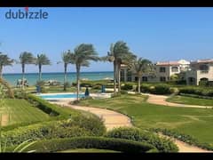 Twin-villa with an area of ​​400m fully finished + 200m garden for sale in La Vista 6 in Ain Sokhna, directly on the sea