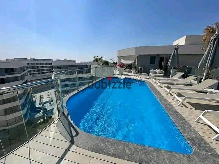 دوبلكس بروف للبيع متشطب بالكامل في كمبوند بلوم فيلدز من تطوير مصر Duplex 220m  Fully finished with Roof View Pool in BloomFields 3