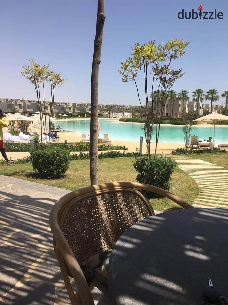 شاليه 136م علي اللاجون مباشره متشطب بالكامل في ازها راس الحكمه Chalet 136m directly on the lagoon in Azha Ras elHekma 8