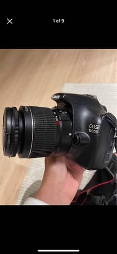 canon EOS 1100D with lens 18-55 mm