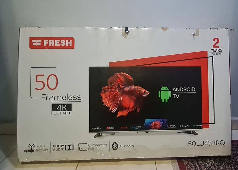 4K Smart Android TV  50-inch 2