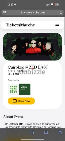 1 cairokee zed east 11th of october vip ticket 0