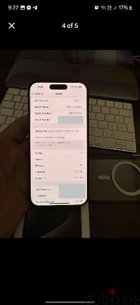 iphone 15 pro 128g 100% في ضمانه 1