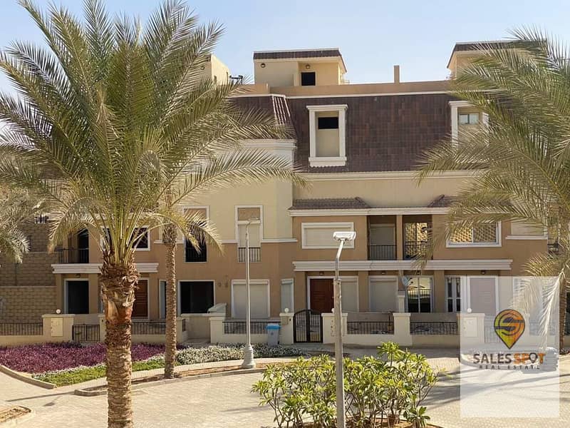 For sale, a villa with a distinctive garden, with the best division ever, in Sarai Compound, next to Madinaty and El Shorouk, with a huge discount on 1