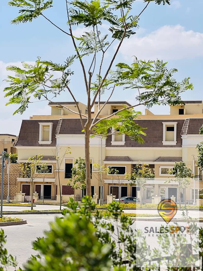 For sale, a villa with a distinctive garden, with the best division ever, in Sarai Compound, next to Madinaty and El Shorouk, with a huge discount on 2