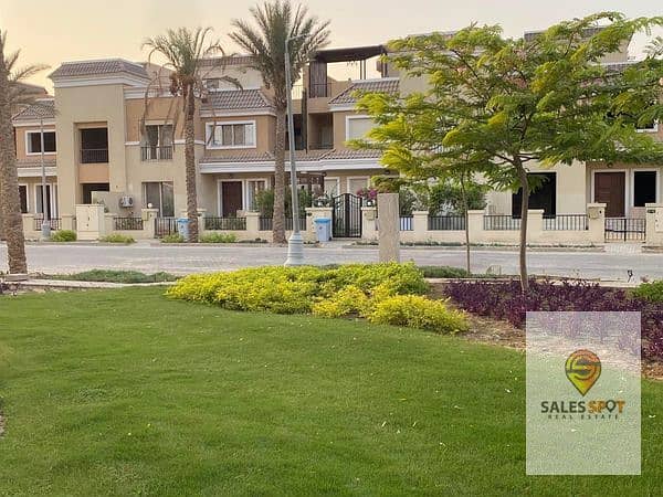 For sale, a villa with a distinctive garden, with the best division ever, in Sarai Compound, next to Madinaty and El Shorouk, with a huge discount on 6