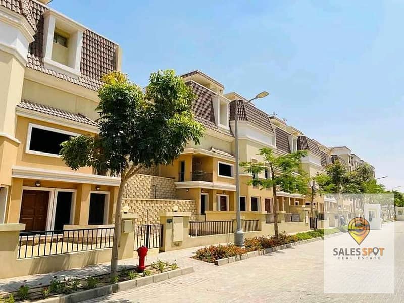 For sale, a villa with a distinctive garden, with the best division ever, in Sarai Compound, next to Madinaty and El Shorouk, with a huge discount on 11