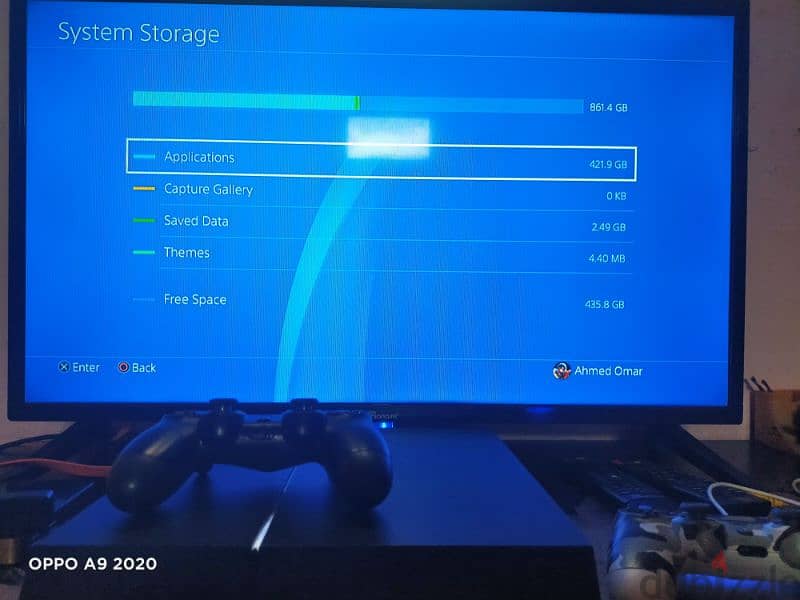 ps4 fat 1 tera معاه دراعين و ٦ العاب 3