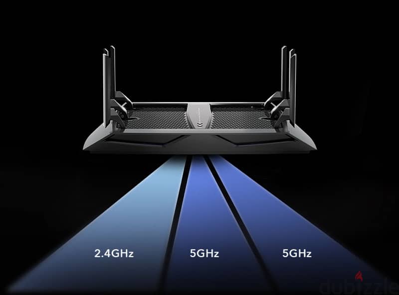 ‏netgear nighthawk x6 R8000 tri band technology mega speed router 5