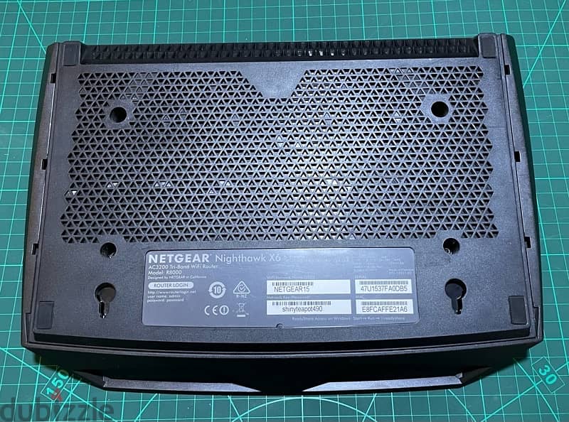 ‏netgear nighthawk x6 R8000 tri band technology mega speed router 11