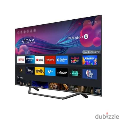 Hisense 50-Inch 4K QLED TV, VIDAA Ultra Slim, with Built-In Receiver