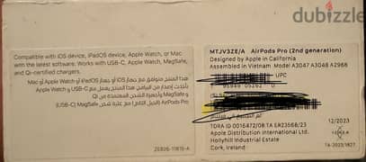 AirPods Pro 2 (2nd generation)  USB-C (sealed)  النسخة الجديده