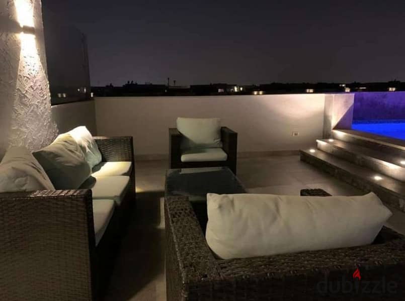 Penthouse Logta ready to preview for sale in installments A distinctive view in the heart of the Fifth Settlement in Galleria Compound 10