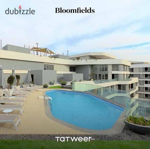 apartmant for sale at Bloomfields mostakbal city. . prime location. . installments 6