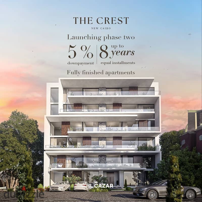 Own your Town House  in the heart of New Cairo, The Crest Compound, Only 5% down payment with a Special Discount When You Pay Cash 1