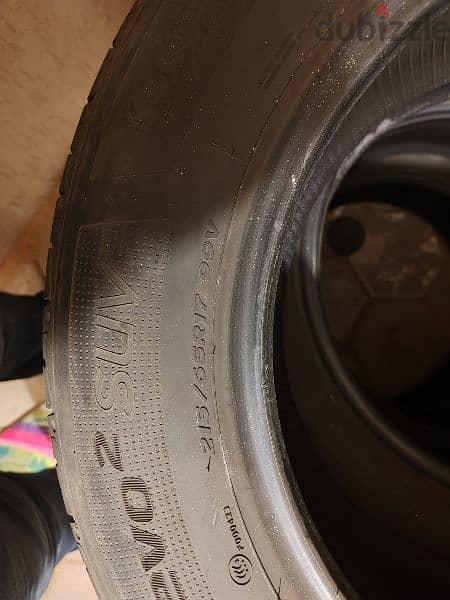 طقم 215/65R17 بحالة ممتازة 2