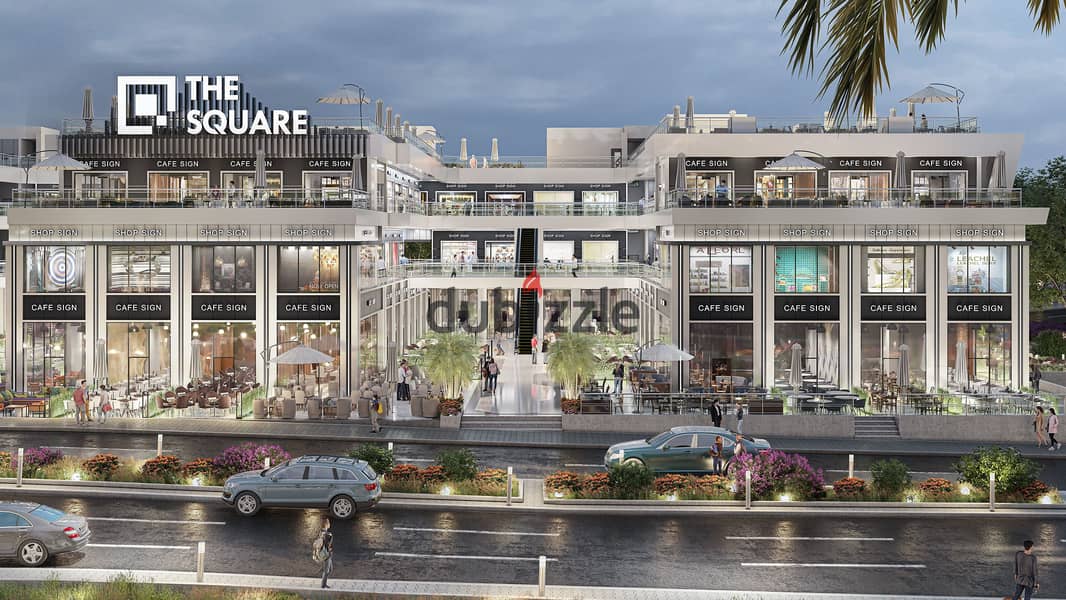 مكتب للبيع41 متر كامل التشطيب بقلب مدينه الشروق في THE SQUARE MALL علي محور الحريه بجوار كارفور بالتقسيط 3