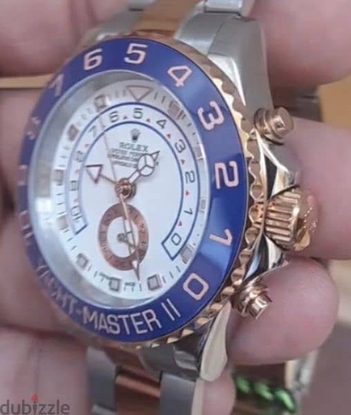 Rolex yachtmaster 2 half gold mirror 0riginal 
sapphire crystal 7