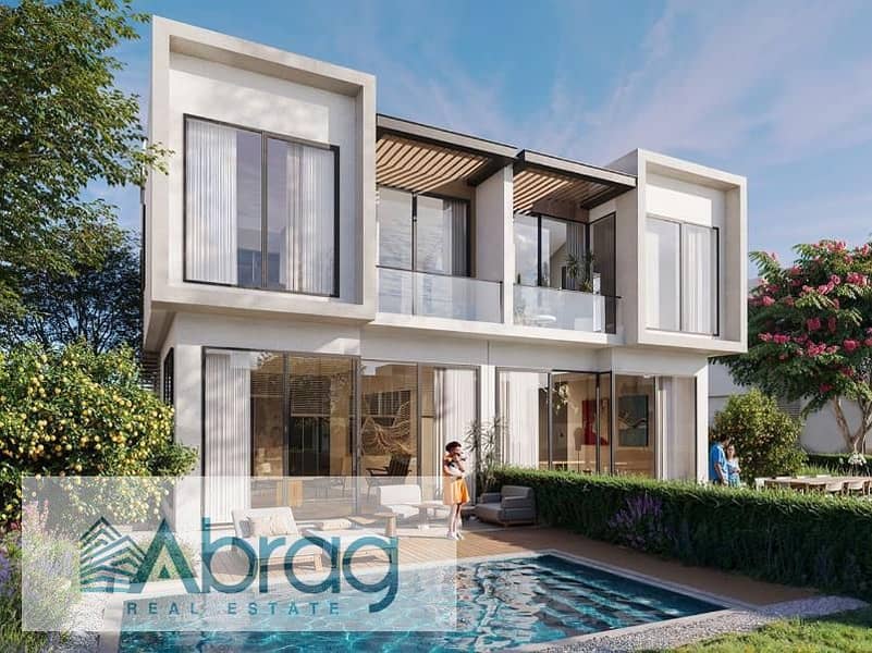 للبيع بتسهيلات مُميزة فيلا تاون هاوس مقدم 5 % قسط 10 سنوات Villagio بالم هيلز الشيخ زايد 3