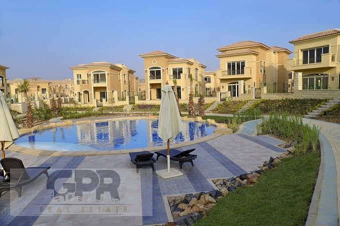 Standalone Villa foe sale in Stone Park New Cairo 417m with installments 8