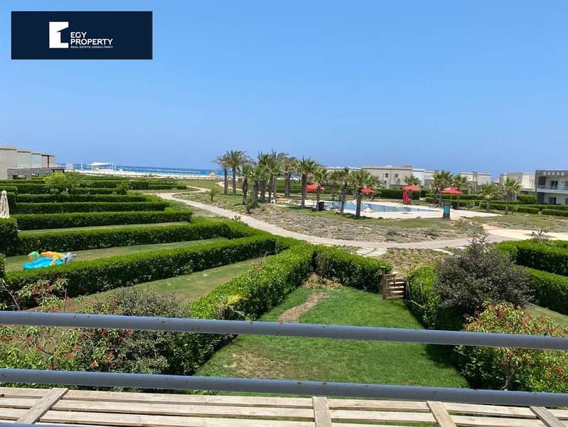 Ready to Move, Sea View, Fully Finished and Furnished Twin House with Prime Location Facing Greenery and Pool in Amwaj 0