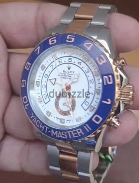 Rolex yachtmaster 2 half gold mirror 0riginal 
sapphire crystal 5