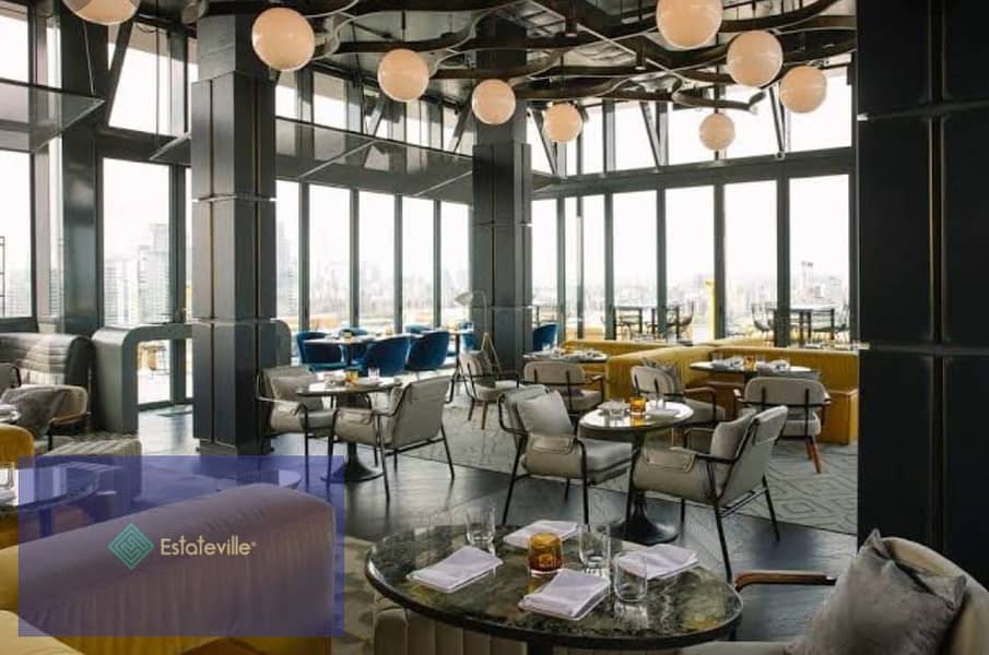 Cafe or restaurant, ground floor, 200 meters, with a down payment of 1,157,000 and payment over 8 years in Sheikh Zayed, directly on the 26th of July 3