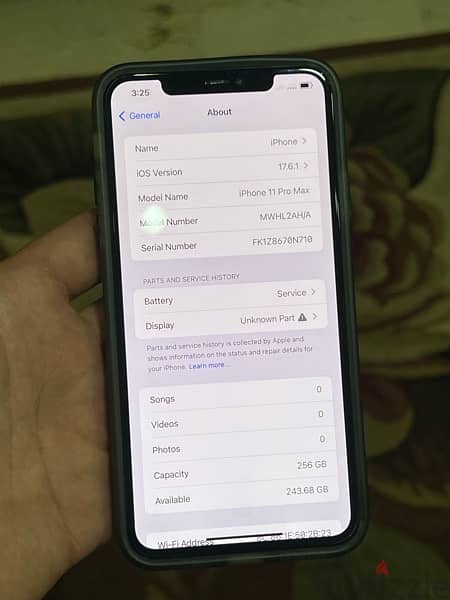 iPhone 11 Pro Max 256gb ١١ برو ماكس 3