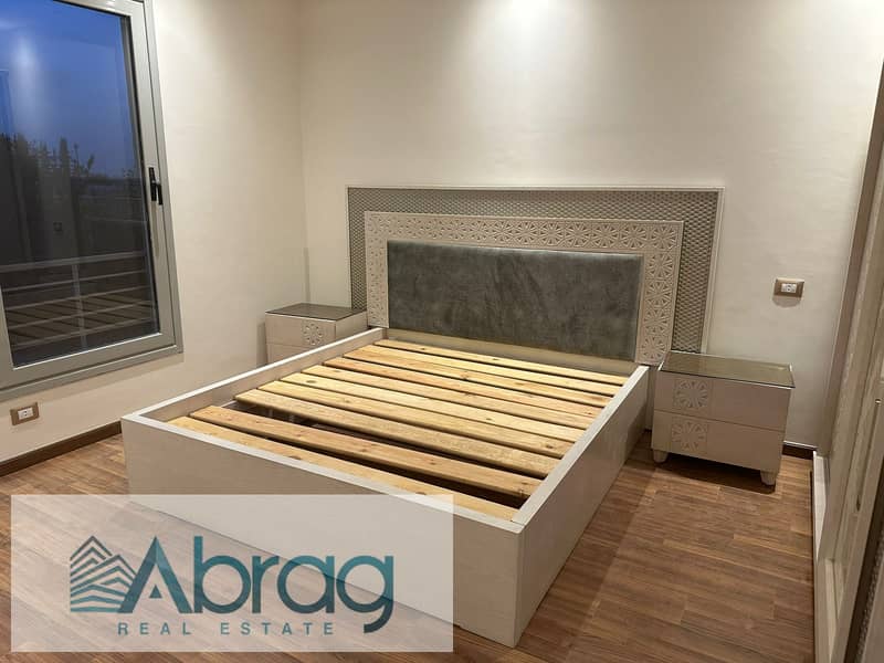 4-room penthouse for rent, furnished and air-conditioned, in Palm Parks, 6 October 4