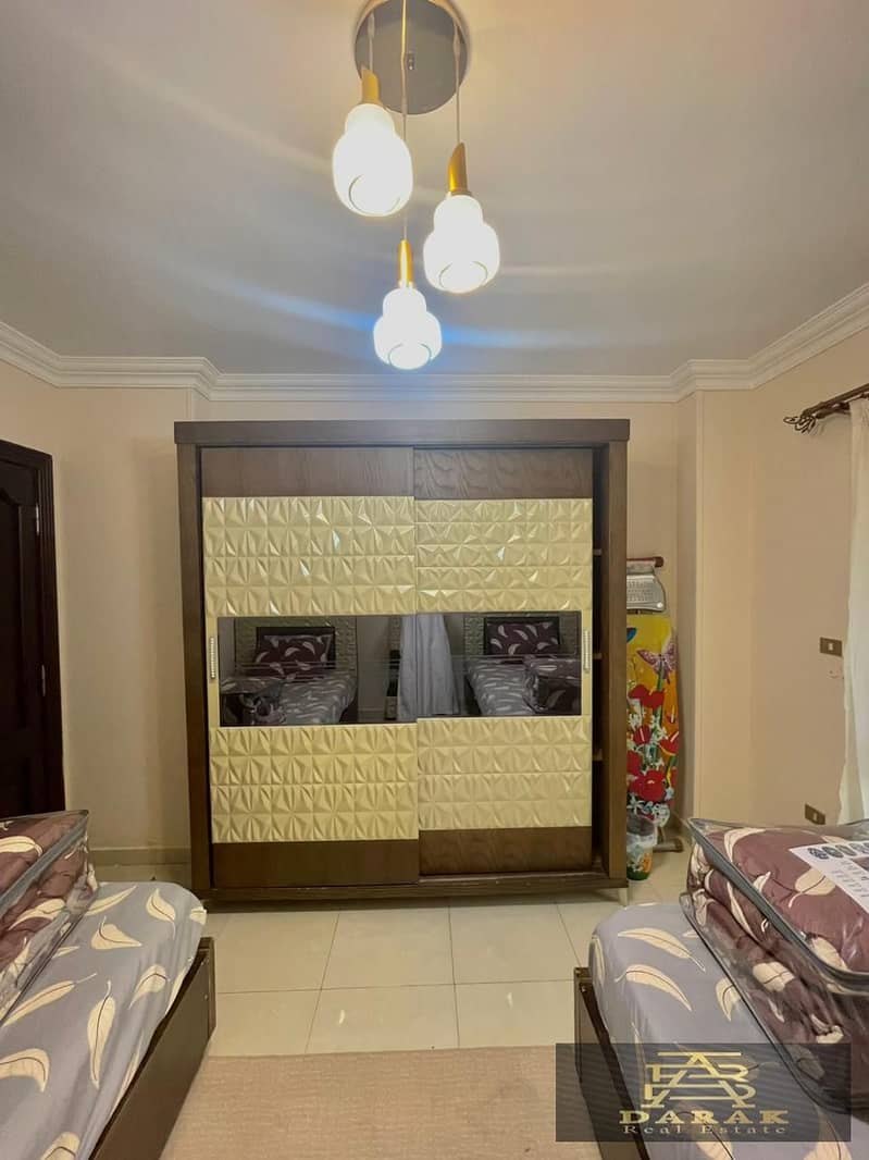 Furnished Ground Floor Apartment with Garden for Rent in Madinaty, B7 9