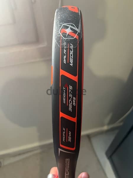 Dunlop padel racket with overgrip & protection 2